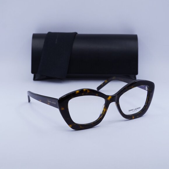 Final Price! Saint Laurent SL68OPT 002 Havana Eyeglasses 54mm - Picture 1 of 11